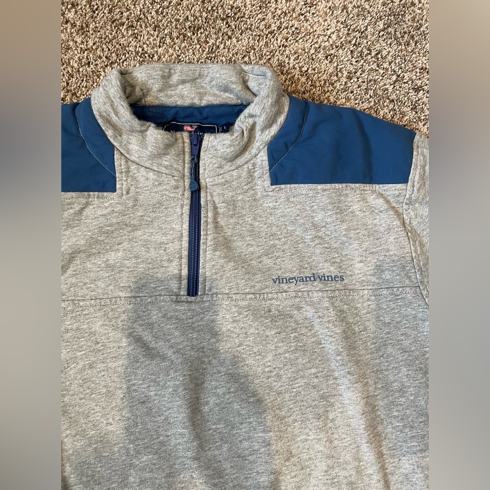 Vineyard Vines Men’s Shep Shirt - Grey and Blue Large